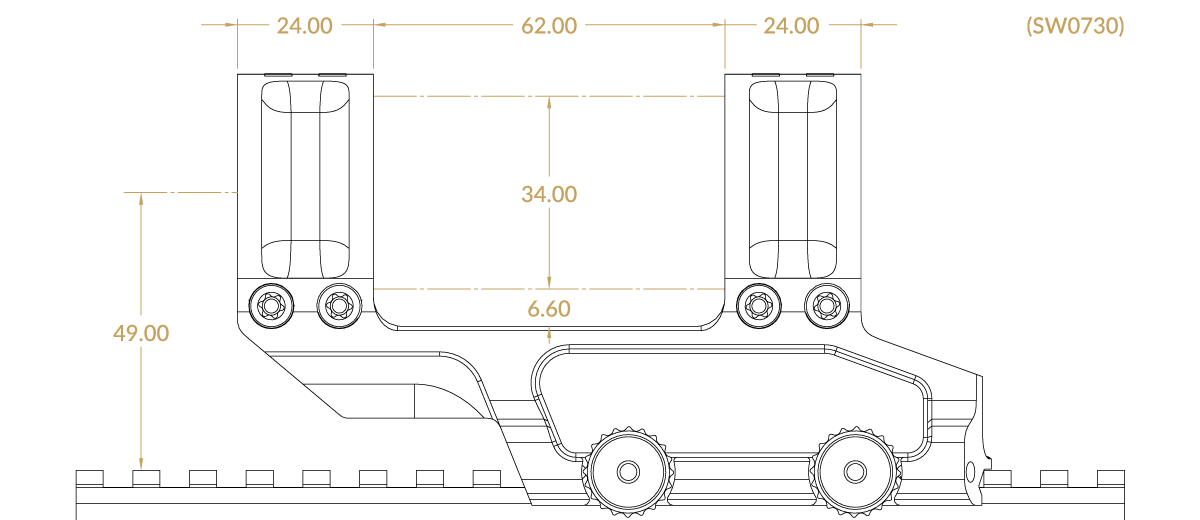 Scalarworks Leap scope mount diagram
